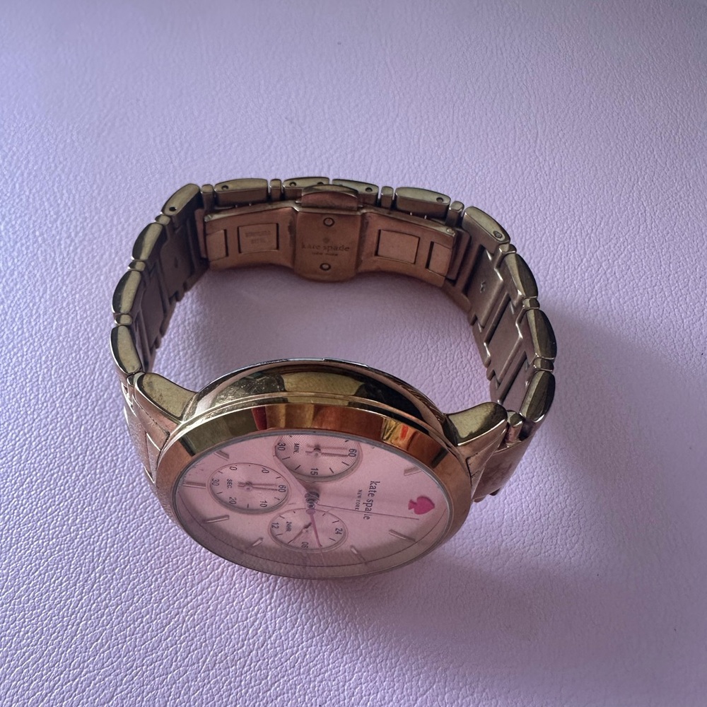 Kate Spade Rose Gold Chronograph Watch - Picture 3 of 10